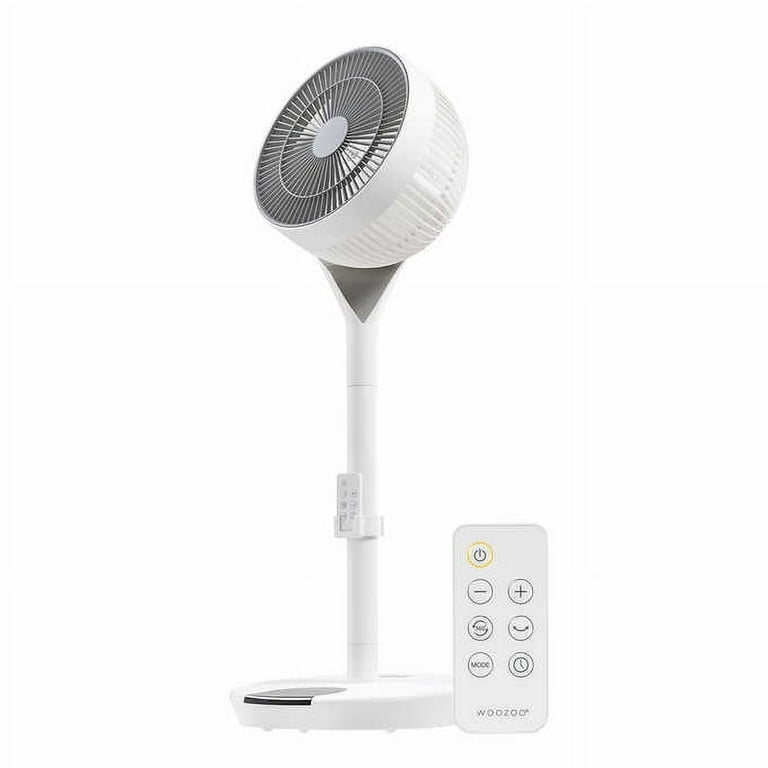 WOOZOO 360 barrel ホワイト Woozoo 360 High Speed Oscillating Pedestal Fan with Stand