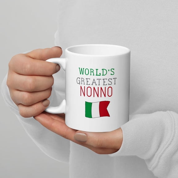 Wor1ld's Greatest Nonno Mug Italian Grandpa Gift