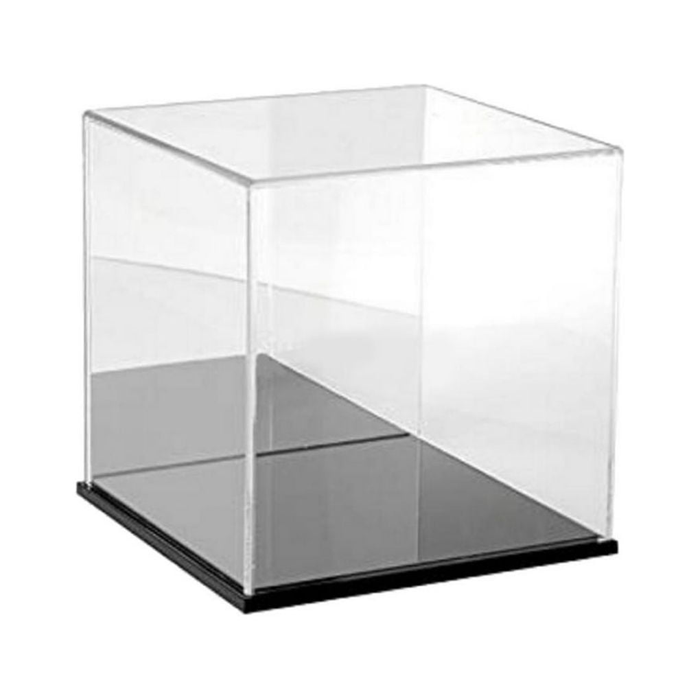 Worallymy Display Case Countertop Acrylic Dustproof Protection Clear ...