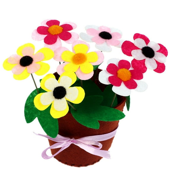 Worallymy Kids DIY Flower Pot Children Plant Gift Craft Outdoor Handmade Education Toy Tool, B