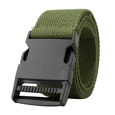 Worallymy Outdoor Breathable Men Waist Belt Quick Release Buckle Green
