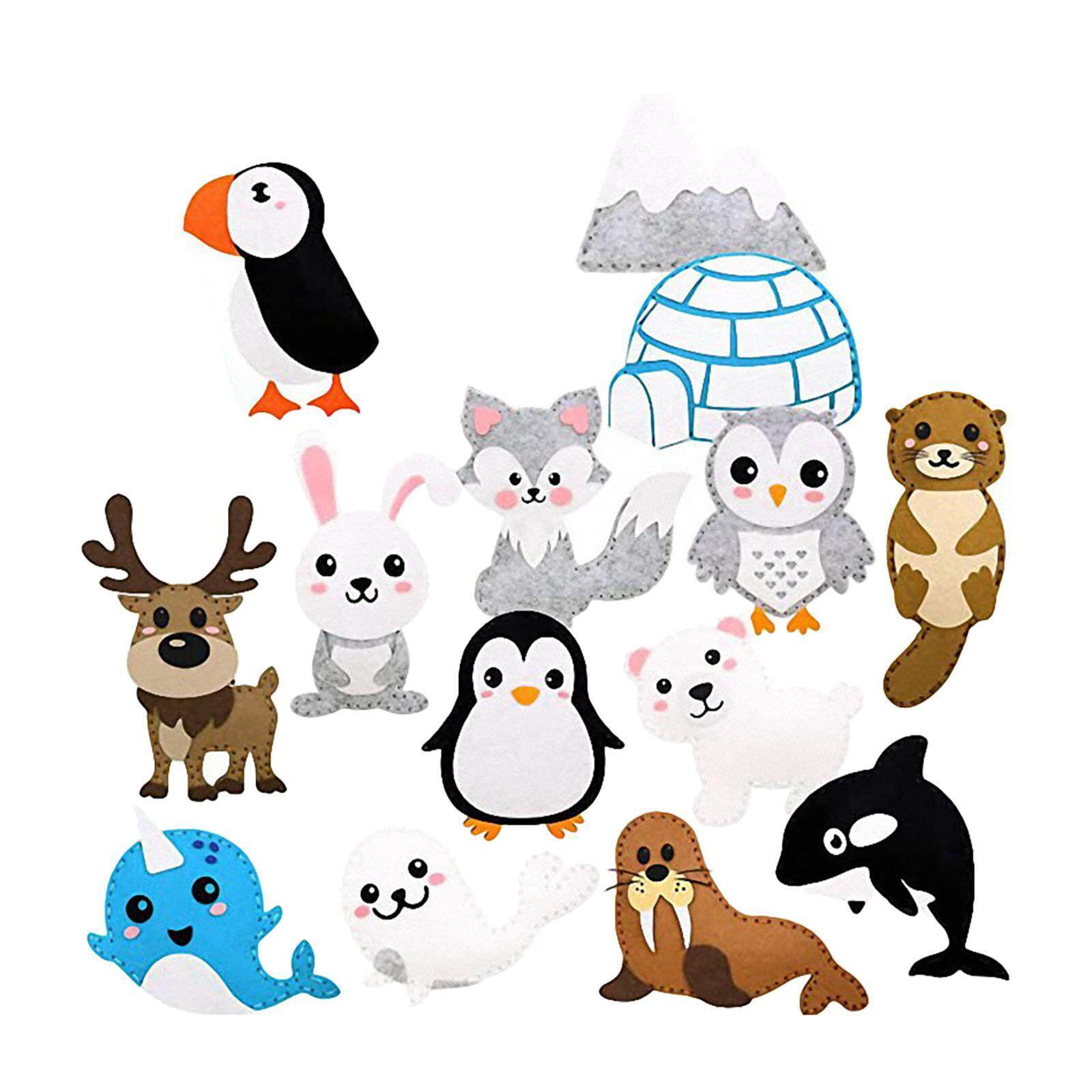 Worallymy Polar Animals Sewing Kit Make Your Own Winter Polar Animals ...