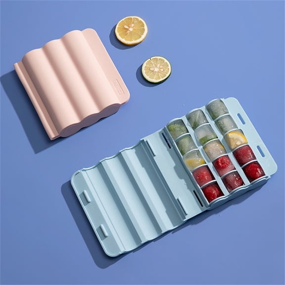 Worallymy Silicone Ice Cube Mold Non-Stick Icing Blocks Homemade Ice Tray Mould