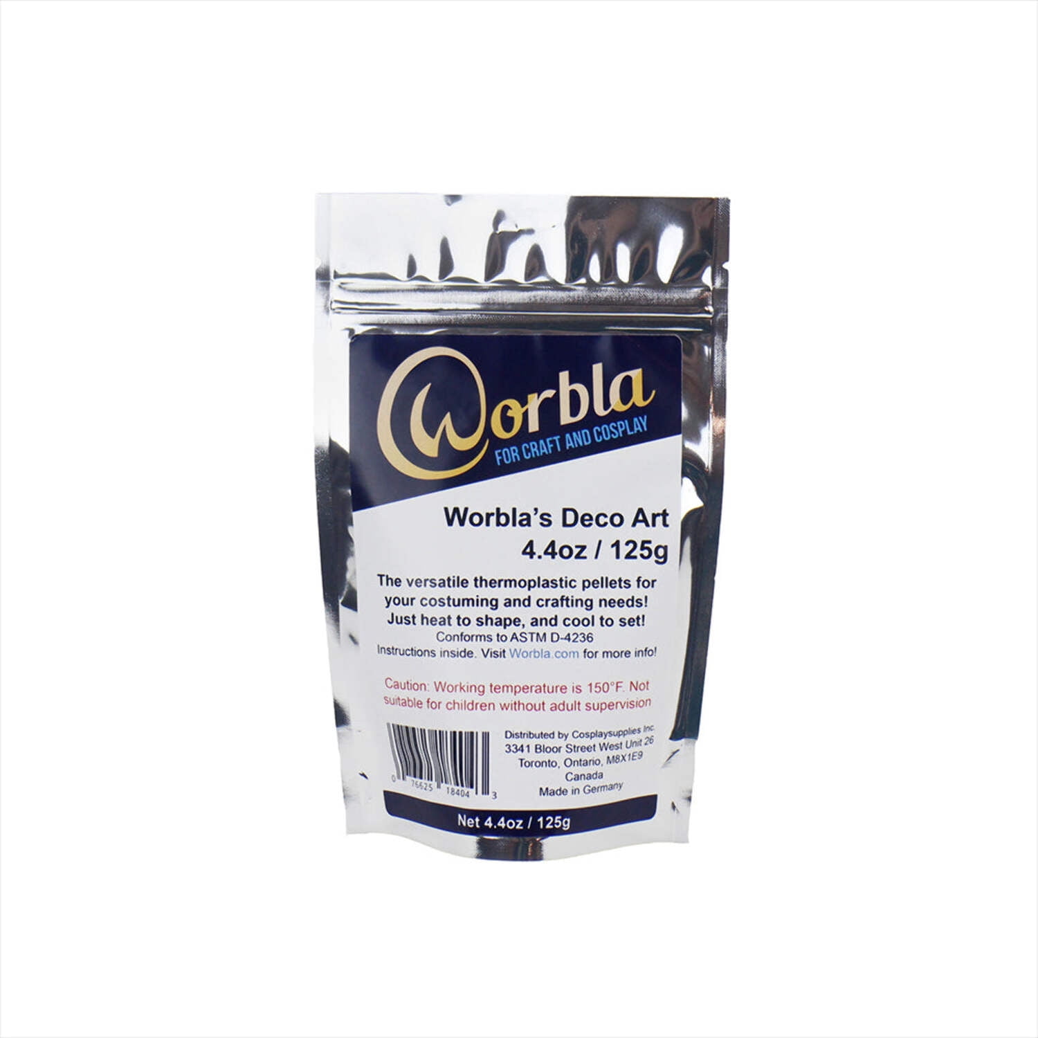 Worbla Deco Art Moldable Plastic Pellets - 4.4 oz