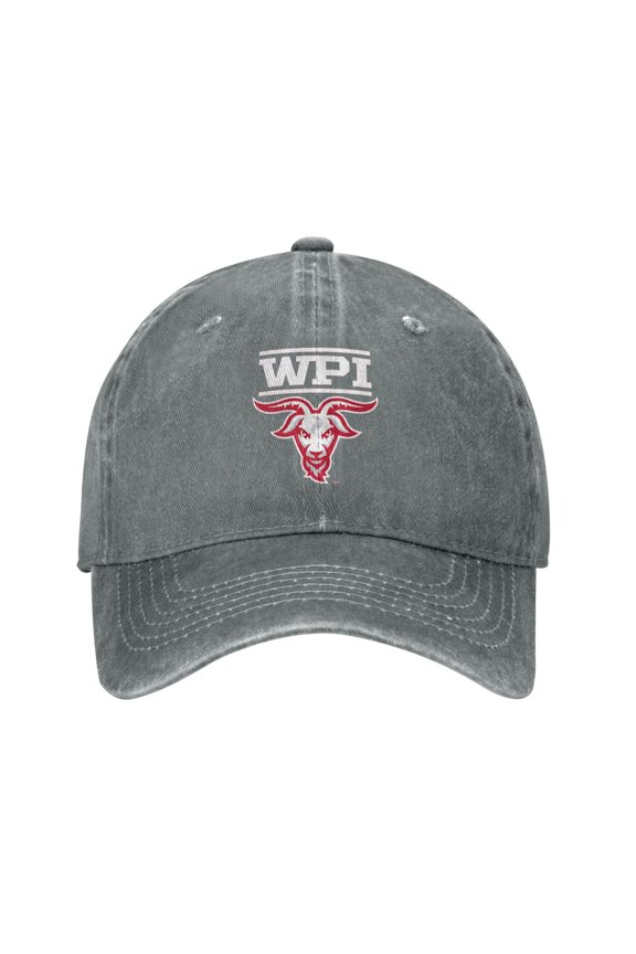 Worcester Polytechnic Institute Hat Adult Adjustable Classic Washed Casquette Cap Hat Baseball Cap