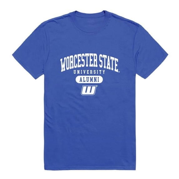 Worcester State University Lancers Alumni T-Shirt, Royal - Small