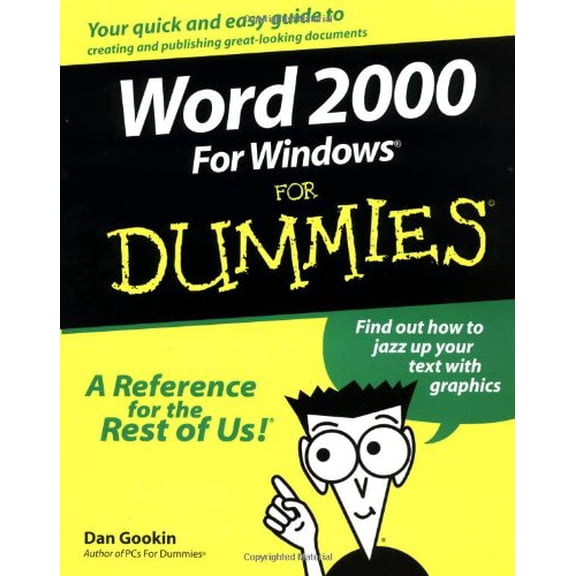 Pre-Owned Word 2000 for Windows for Dummies (Paperback) 9780764504488