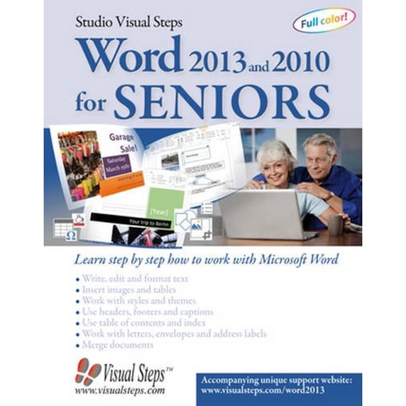 Pre-Owned Word 2013 and 2010 for Seniors: Learn Step by Step How to Work with Microsoft Word (Paperback) 9059051106 9789059051102