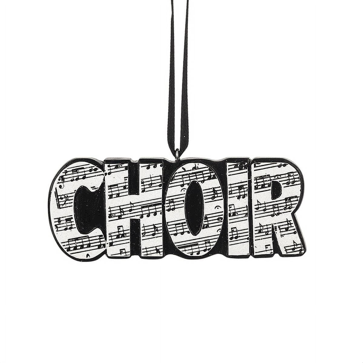Word Art CHOIR Music Lover Christmas Ornament by Ganz