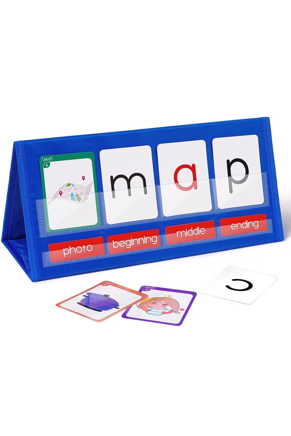 Word Building Table Pocket Chart Phonics Game Material for Kindergarten Reading