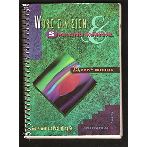 Pre-Owned Word Division and Spelling Manual (Paperback) 0538619953 9780538619950