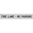 Word FIRE Lane NO Parking Parking Lot Pavement Marking Stencil