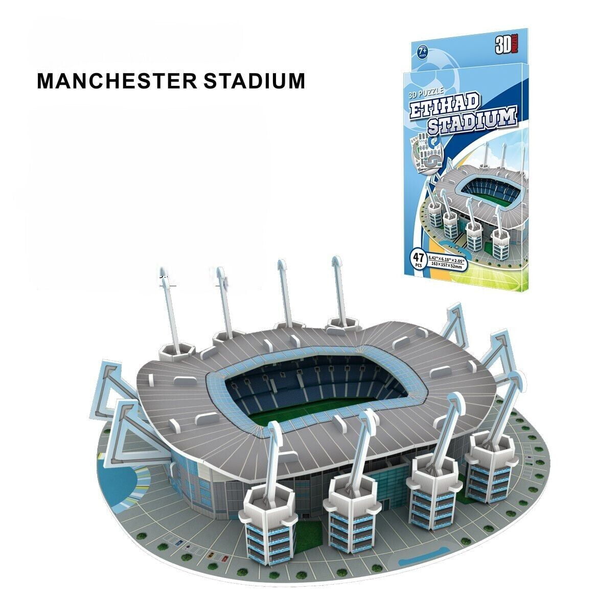 Puzzle 3d Manchester Stadium 117 pièces 30x22.5x4cm