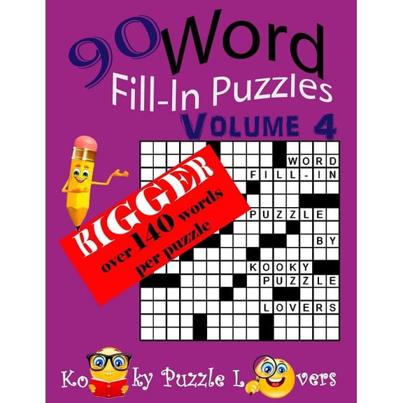 Word Fill-in Puzzles, over 140 Words Per Puzzles