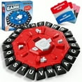 thumbnail image 1 of Word Game with LED Display, Alphabet Games, Fast-Paced Family Board Game for Learning Playing Game Gifts for Ages 3+ (Red), 1 of 10