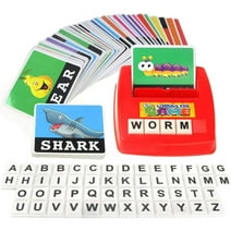 Word Games Educational Toys for 3-14 Year Olds Ages English Spelling Alphabet Letter Children Baby Entertainment Game Early Learning Memory Puzzles Jigsaws Toy Kids Gifts Words Match Cards