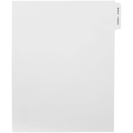 Word Index Tabs