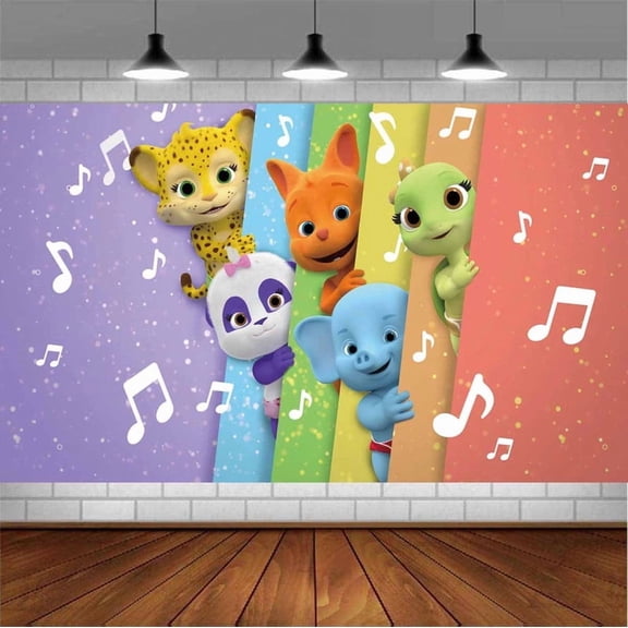 Word Party Backdrop Banner Party Supplies Poster Movie Theme Background for Photography Birthday Decorations