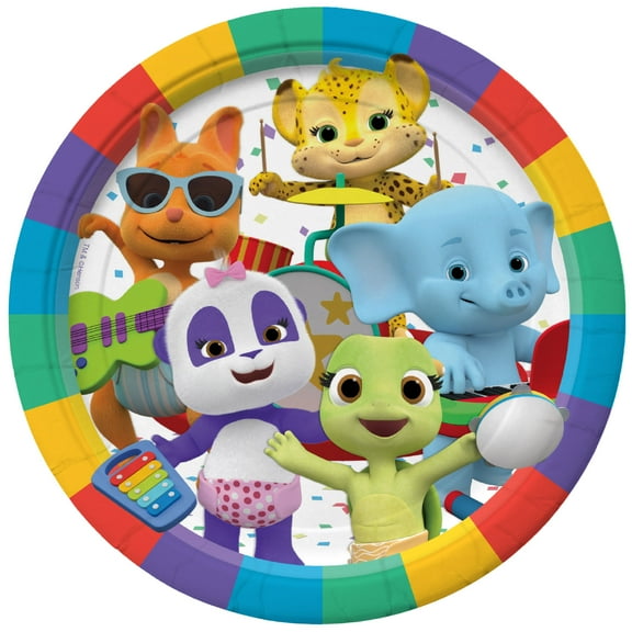 Word Party Plates 9in - Word Party Birthday Supplies 8 Count