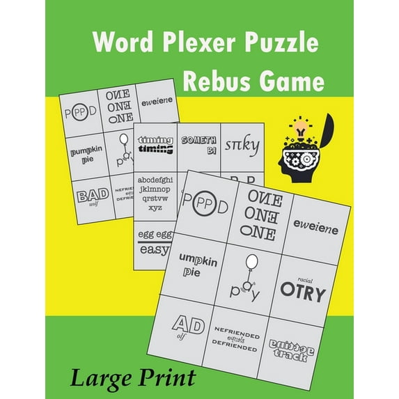 Word Plexer Puzzle: Rebus Puzzles Word Phrase Games Teasers Book, (Paperback)