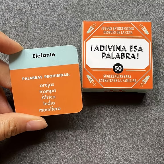 This Word - A Popular Mini Card Game from Spain That Includes 50 Cards, Perfect for Social Gatherings with Friends And Family, As Well As for Holiday Gifts. Party Games