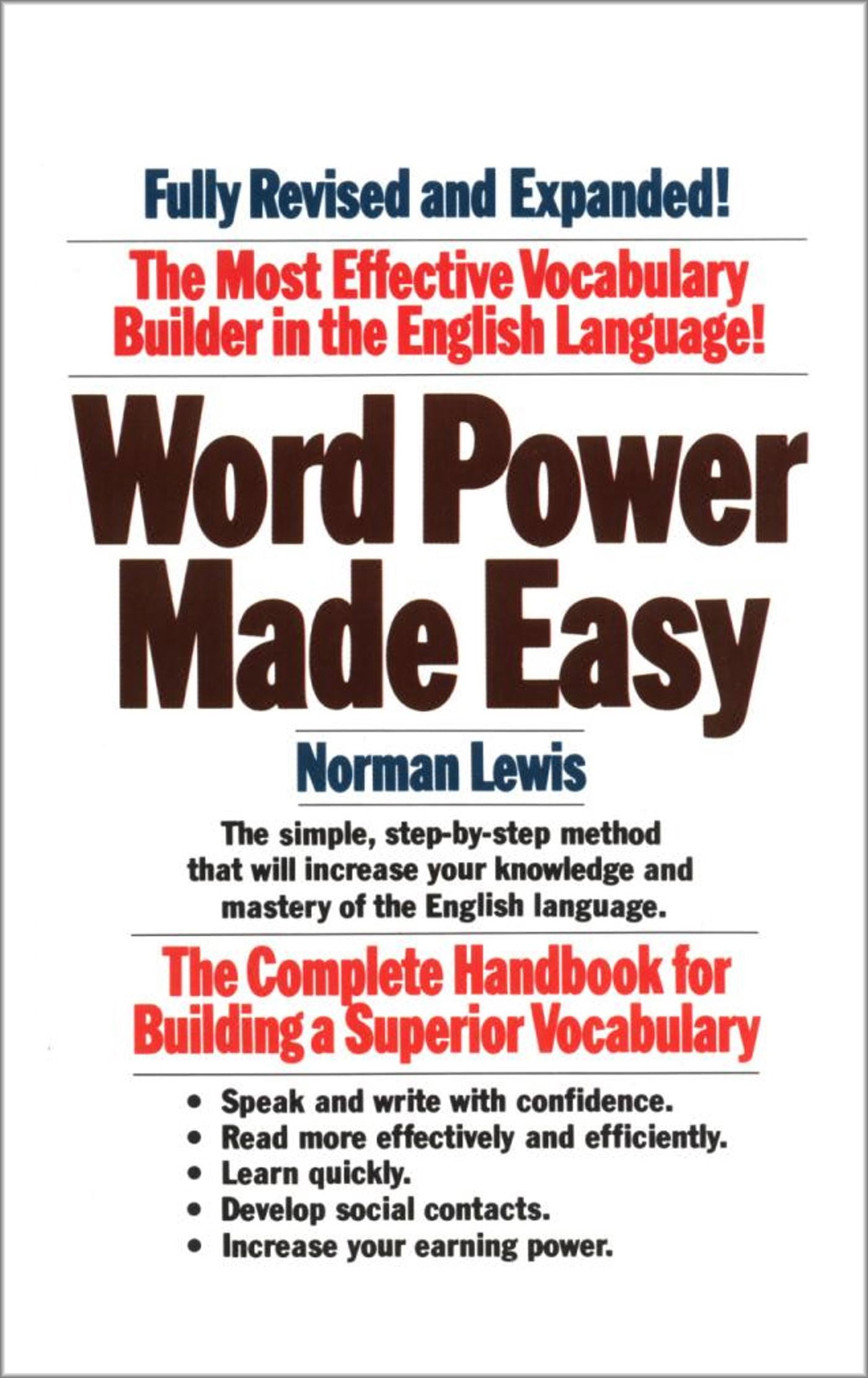 Word Power Made Easy (Paperback) by Norman Lewis