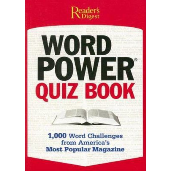 Pre-Owned Reader's Digest Pocket Guide: Word Power Quiz Book (Paperback) 0762108649 9780762108640
