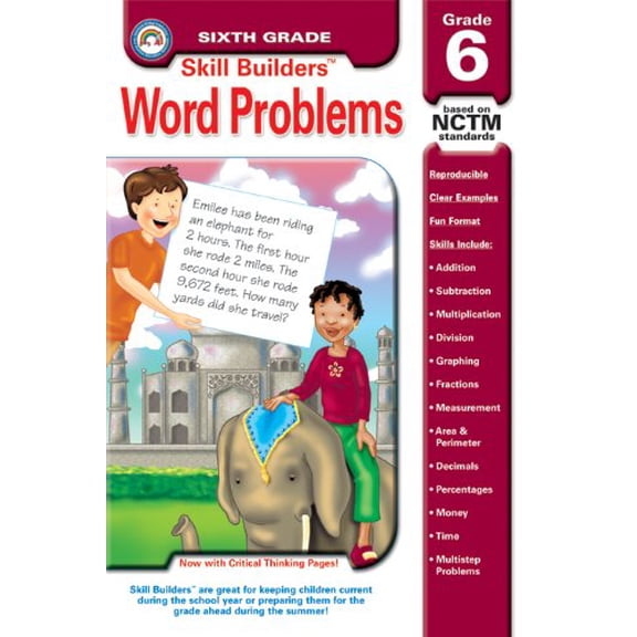 Pre-Owned Word Problems, Grade 6 (Skill Builders) (Paperback) 1932210784 9781932210781