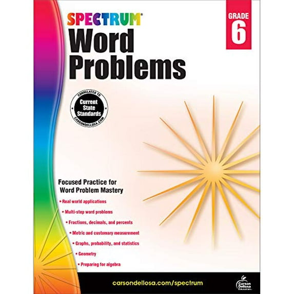 Pre-Owned Word Problems, Grade 6 (Spectrum) Paperback