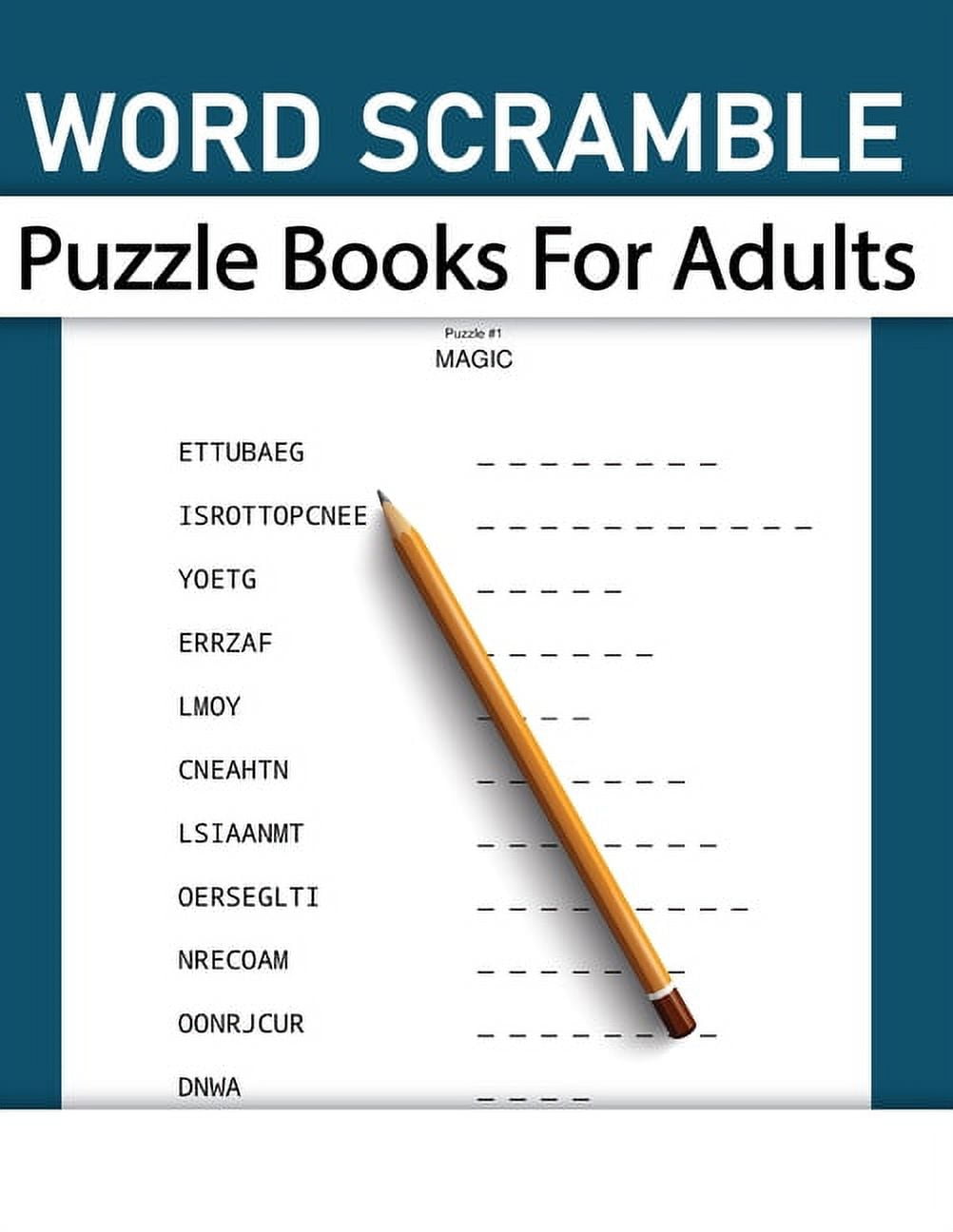 Word Scramble Puzzle Books For Adults Word Scramble Puzzles for