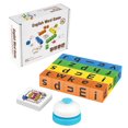 thumbnail image 1 of Word Scramble Puzzle Game - Wooden Letter Dice & Vocabulary Cards for Brain Teaser, Spelling Practice & Cognitive Skill Development (16 Dice + 40 Cards), 1 of 7