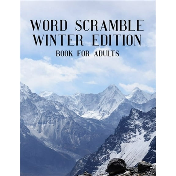 Word Scramble Winter Edition Book For Adults: Large Print Wintertide Puzzle With Solution (Paperback) by Nzactivity Publisher