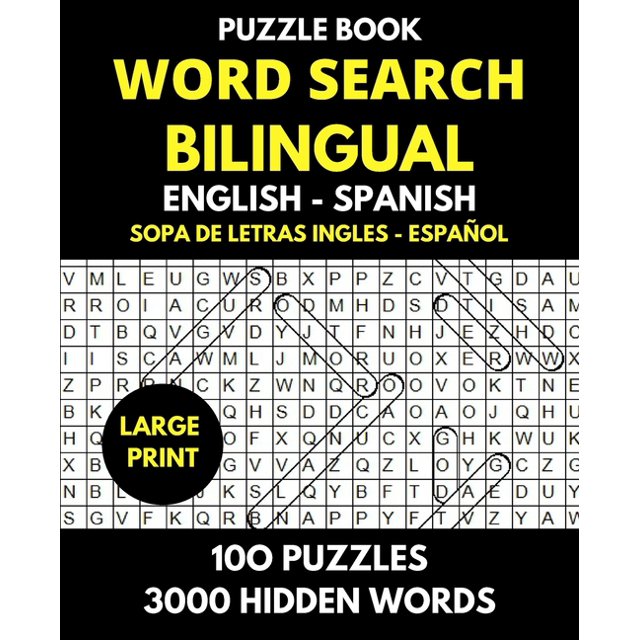 Word Search Bilingual English Spanish (Sopa de Letras Bilingue Ingles