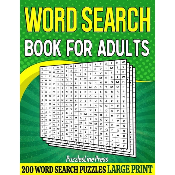 Large Print Word Search Puzzles 200 Puzzles Complete