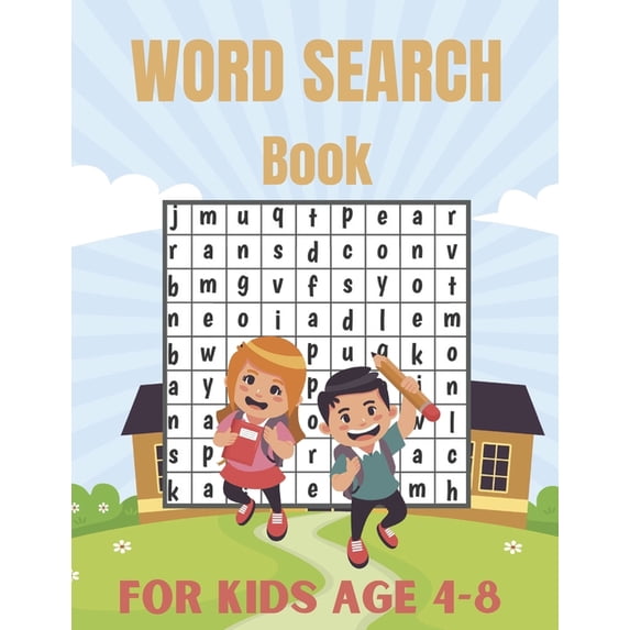 Word Search Book For Kids Age 4-8: Connect The Word Search Puzzles Book For Smart Kids - 4-8 8-12 - Brain Workbook for Games, Puzzles, and Problem-Sol
