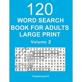 Word Search Book for Adults Large Print: 120 Puzzles: Word Search Book for Adults Large Print: 120 Puzzles - Volume 2 (Paperback)