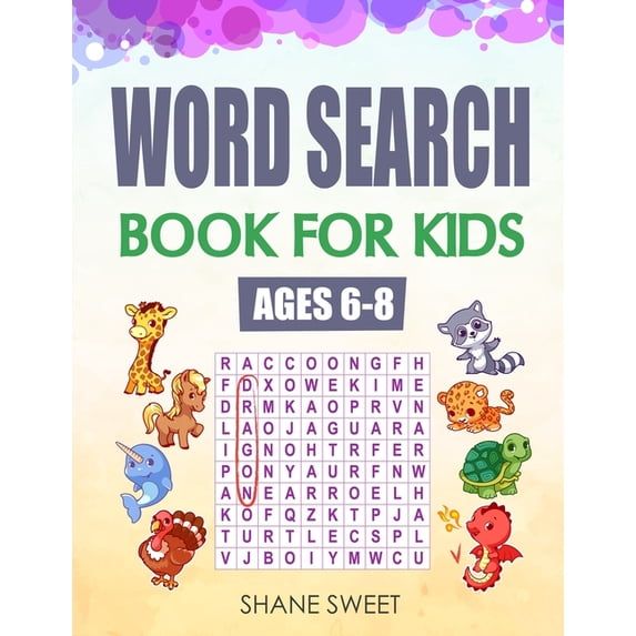 Word Search Book for Kids Ages 6-8, (Paperback)