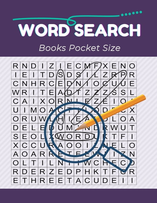 Word Search Books Pocket Size Brain Games Lower Your Brain Age Word