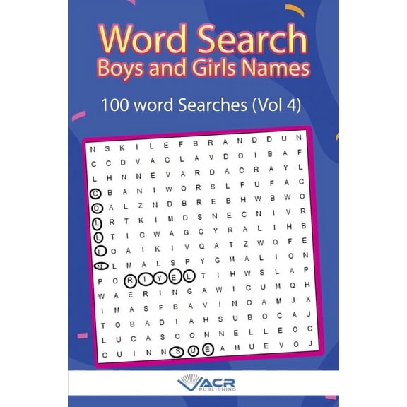 Word Search: Boys and Girls Names (Paperback)