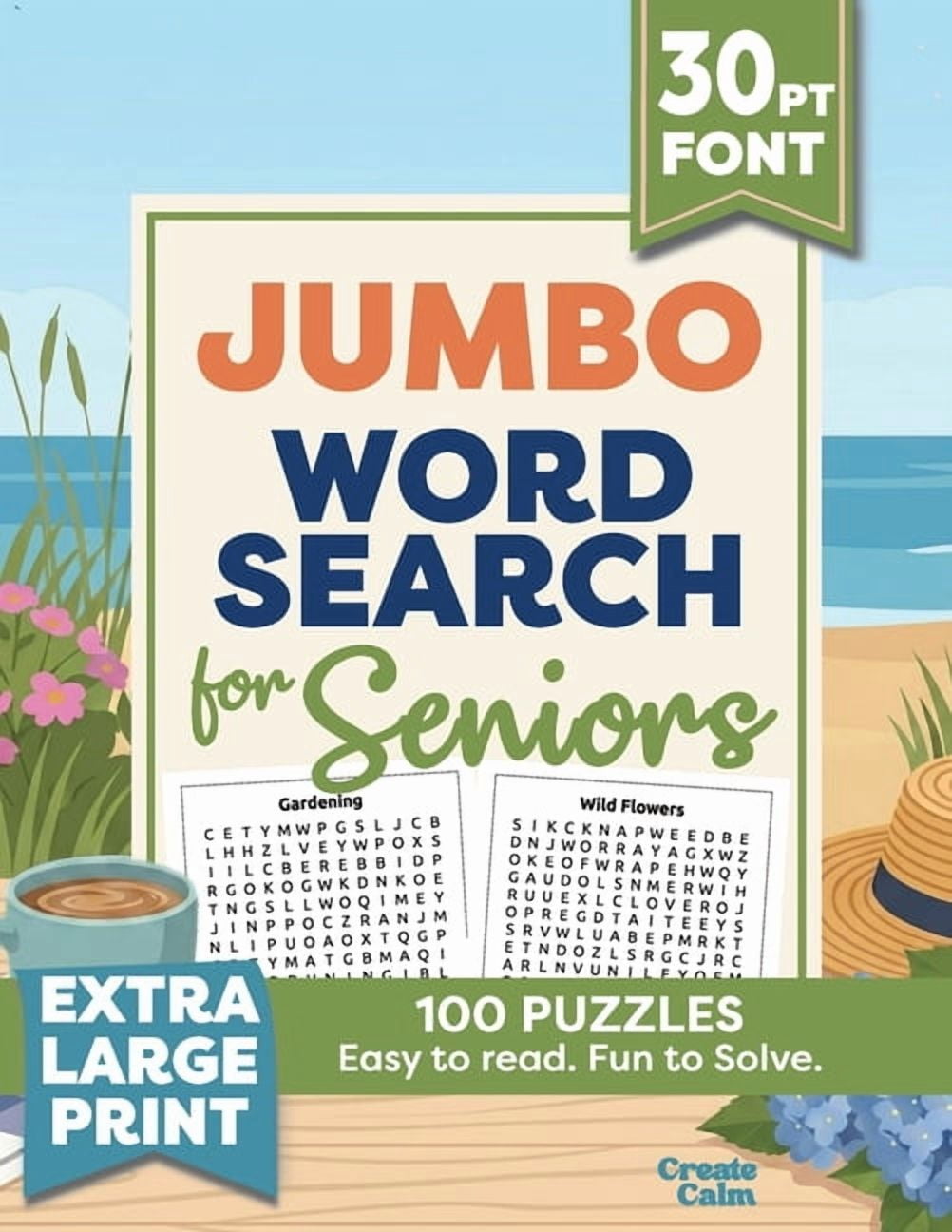 Word Search Collection Jumbo Extra Large Print Word Search for Seniors: 100 Themed Puzzles in Giant 30-Point Font - Easy to Read. Fun to Solve, Book 5, (Paperback)