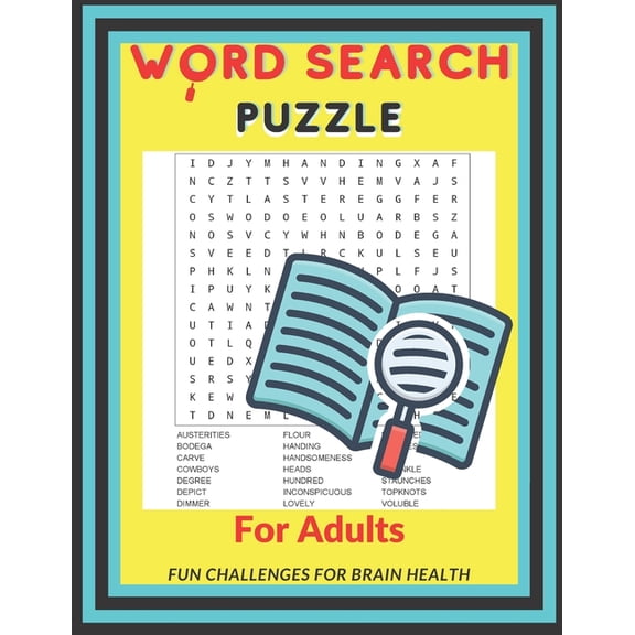 Word Search For Adults: Keep Your Brain Young and Active (Paperback)