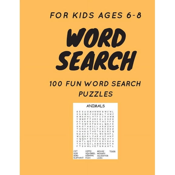 Word Search : For Kids Ages 6-8 (Paperback)