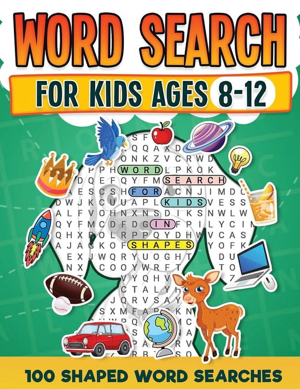 Word Search For Kids Ages 8-12 100 Fun Shaped Word Search Puzzles ...