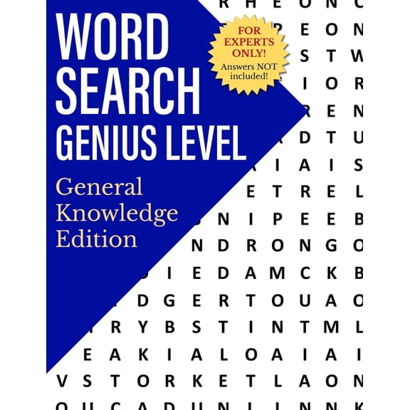 Word Search Genius Level: General Knowledge Edition, (Paperback)