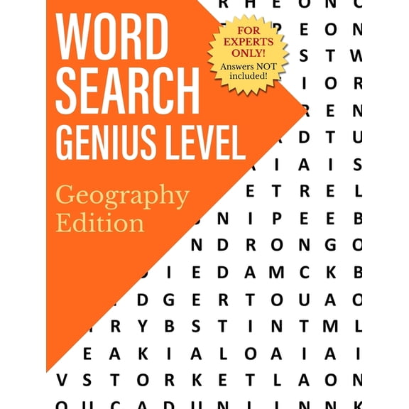 Word Search Genius Level: Geography Edition, (Paperback)