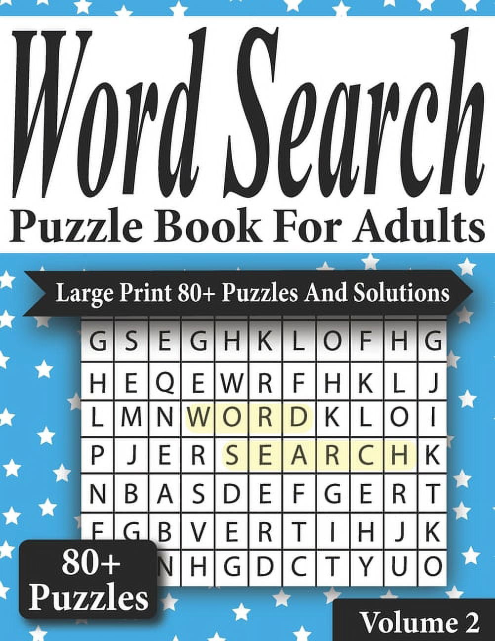 Word Search Puzzle Book For Adults Large Print 80+ Puzzles Perfect