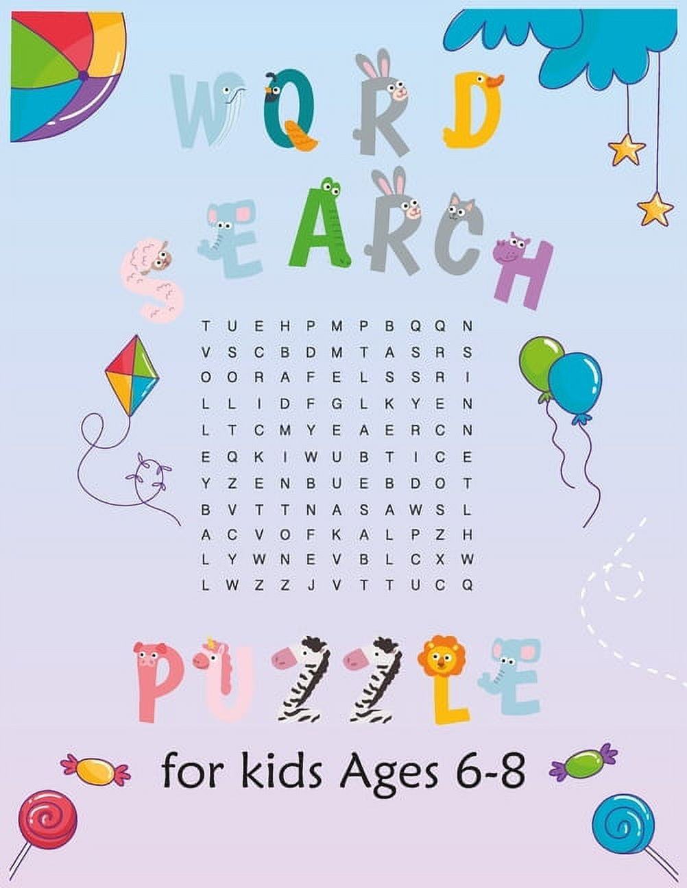 Word Search Puzzle for kids ages 6-8: Kids Word Search Puzzle Book ages
