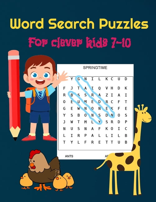 Word Search Puzzles for Clever Kids 7-10: Practice Spelling, Learn ...