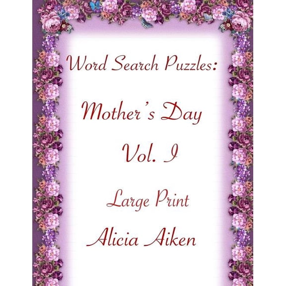 Word Search Puzzles: Mother's Day Vol. I Large Print, (Paperback)