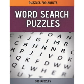 Word Search Puzzles : Word Search Puzzle Book for Adults - 200 Large Print Word Search Puzzles with Solutions (Paperback)